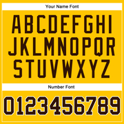 Custom Gold White Pinstripe Brown Authentic Basketball Jersey