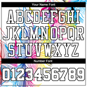 Custom White White-Black Round Neck Sublimation Basketball Suit Jersey