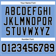 Custom Light Blue White Pinstripe Black Authentic Basketball Jersey