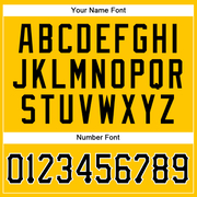 Custom Yellow Black Pinstripe Black-White Authentic Baseball Jersey