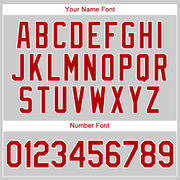 Custom White Red Pinstripe Red-White Authentic Baseball Jersey