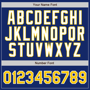 Custom Royal Gold Pinstripe Gold-White Authentic Baseball Jersey