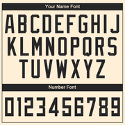 Custom Cream Black Round Neck Suit Basketball Jersey