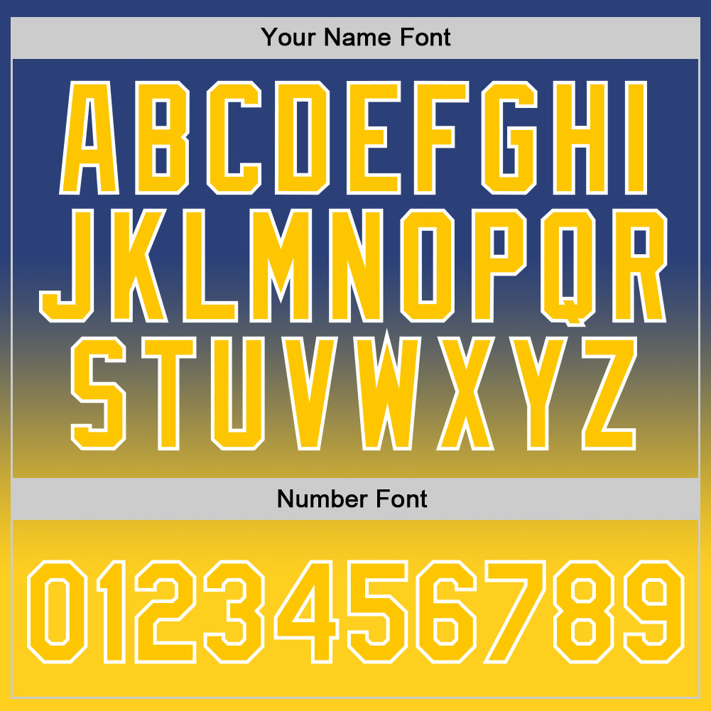 Custom Royal Gold-White Authentic Fade Fashion Basketball Jersey