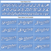 Custom Light Blue White Pinstripe Royal-White Authentic Baseball Jersey