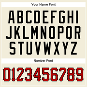 Custom Cream Black Pinstripe Red-Black Authentic Baseball Jersey