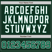 Custom Green White Pinstripe Kelly Green-White Authentic Baseball Jersey