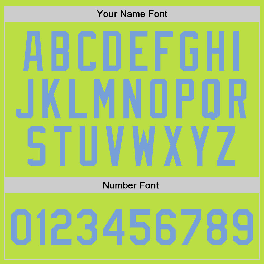 Custom Neon Green Light Blue-White Authentic Throwback Basketball Jersey