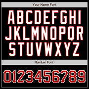 Custom Black Red Pinstripe Red-White Authentic Baseball Jersey