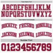 Custom Reversible Maroon White Double Side Basketball Jersey