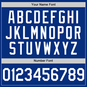 Custom Royal White Authentic Throwback Basketball Jersey