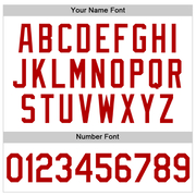 Custom White Red Authentic Throwback Basketball Jersey