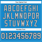 Custom Blue Gray-Black Authentic Throwback Basketball Jersey