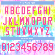 Custom Tie Dye Pink-White 3D Authentic Basketball Jersey