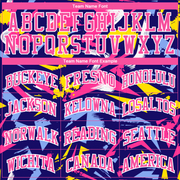 Custom Figure Pink-Gold Music Festival Round Neck Sublimation Basketball Suit Jersey