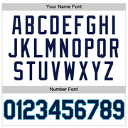 Custom White Navy-Teal Authentic Throwback Basketball Jersey