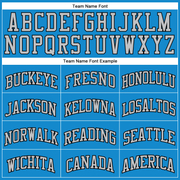 Custom Blue Gray-Black Authentic Throwback Basketball Jersey