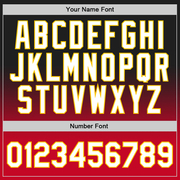 Custom Black White-Red Authentic Fade Fashion Basketball Jersey