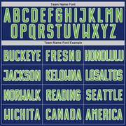 Custom Royal Neon Green-White Authentic Throwback Basketball Jersey