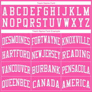 Custom Pink White Round Neck Suit Basketball Jersey