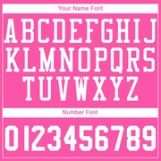 Custom Pink White Round Neck Suit Basketball Jersey