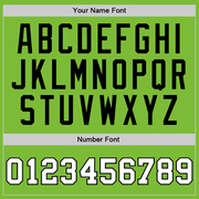 Custom Neon Green White-Black Authentic Basketball Jersey