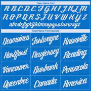 Custom Blue White V-Neck Basketball Jersey