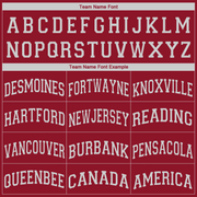 Custom Maroon White V-Neck Basketball Jersey