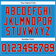 Custom Blue Red-Cream Authentic Throwback Basketball Jersey