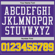 Custom Purple Gold-Kelly Green Authentic Throwback Basketball Jersey