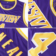 Custom Purple White-Red Authentic Throwback Basketball Jersey