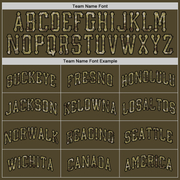 Custom Olive Camo-Black Round Neck Rib-Knit Salute To Service Basketball Jersey