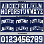 Custom Navy White-Gray Reversible Double Side Basketball Jersey