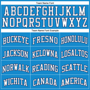 Custom Blue White-Navy Authentic Throwback Basketball Jersey