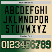 Custom Green Cream-Black Authentic Gradient Fashion Basketball Jersey