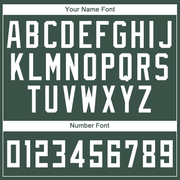 Custom Hunter Green White Round Neck Suit Basketball Jersey