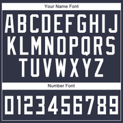 Custom Navy White Round Neck Suit Basketball Jersey