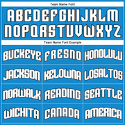 Custom Blue White Pinstripe White-Black Authentic Basketball Jersey