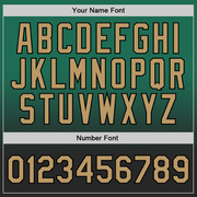 Custom Kelly Green Old Gold-Black Authentic Fade Fashion Basketball Jersey