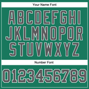 Custom Kelly Green Steel Gray-White Authentic Throwback Basketball Jersey