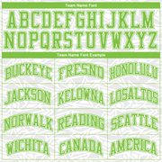 Custom White Neon Green Color Block Round Neck Sublimation Basketball Suit Jersey