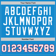 Custom Blue White-Red Authentic Throwback Basketball Jersey