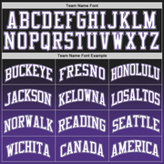 Custom Black White-Purple Authentic Fade Fashion Basketball Jersey