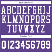 Custom Purple White Round Neck Suit Basketball Jersey