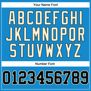 Custom Blue Black-Cream Authentic Throwback Basketball Jersey