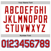 Custom White Red-Royal Authentic Throwback Basketball Jersey