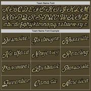 Custom Olive Camo-Black Round Neck Rib-Knit Salute To Service Basketball Jersey