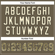 Custom Olive Camo-Cream Authentic Throwback Salute To Service Basketball Jersey