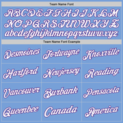 Custom Light Blue White-Purple Authentic Throwback Basketball Jersey