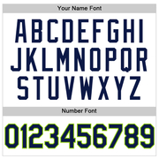 Custom White Navy-Neon Green Authentic Throwback Basketball Jersey